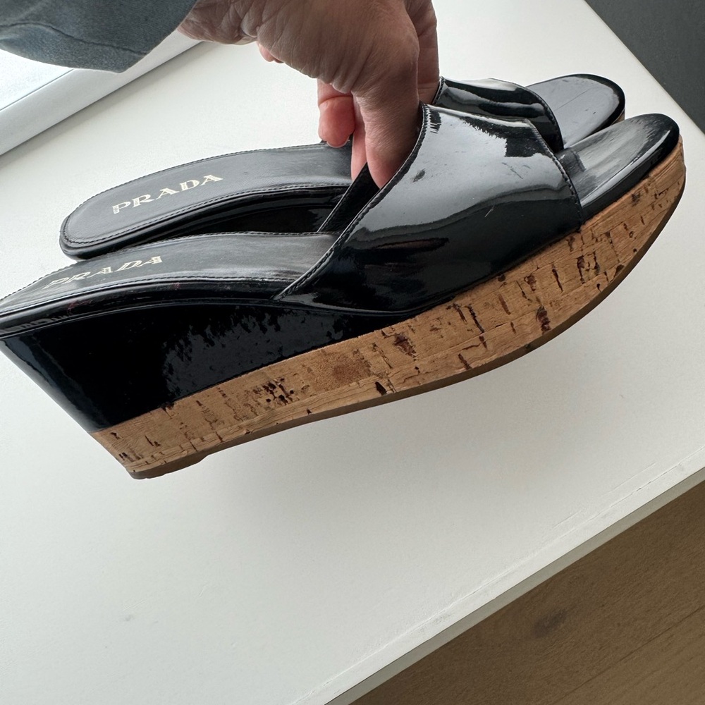 Prada Women's Black Slide Sandals - Picture 2 of 3